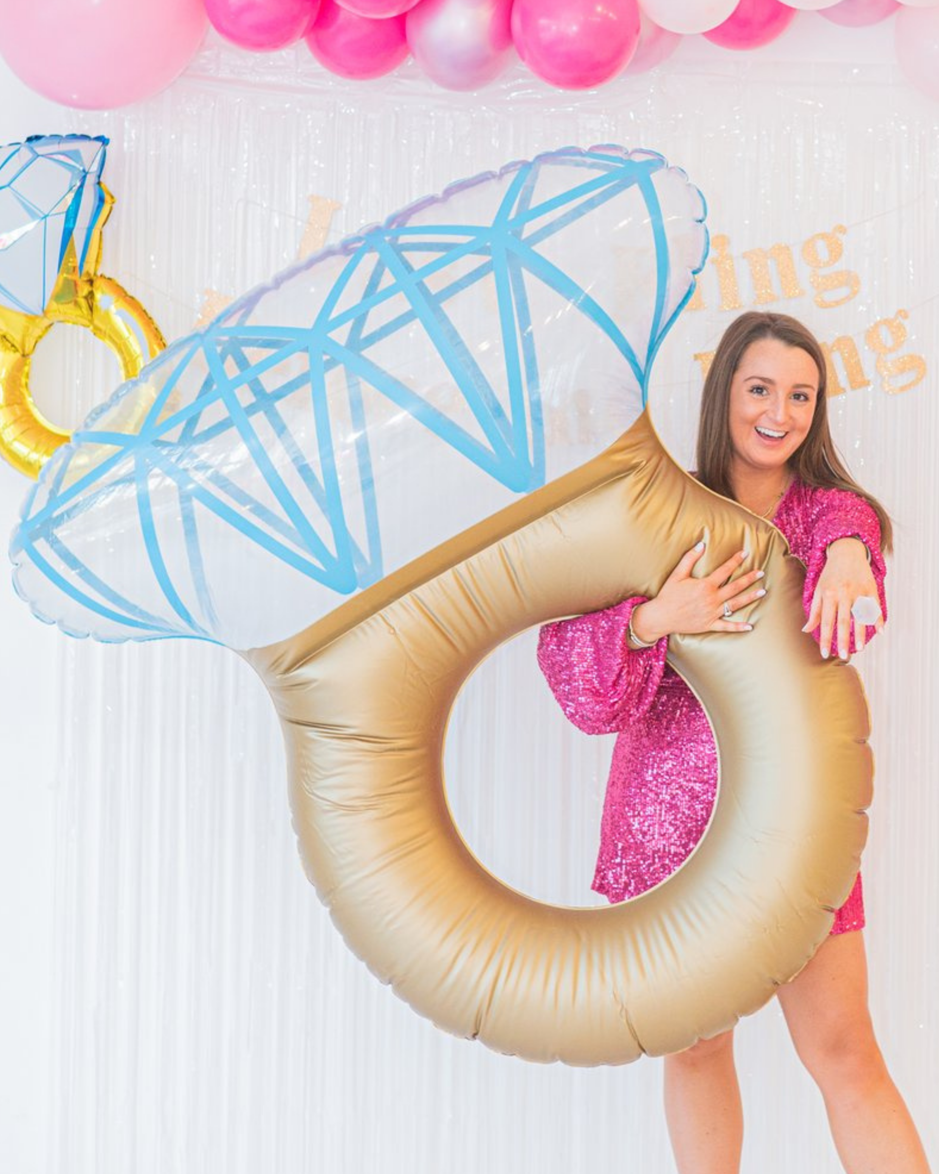 Ring Floatie Giant Engagement Ring Pool Floats Inflatable Gold